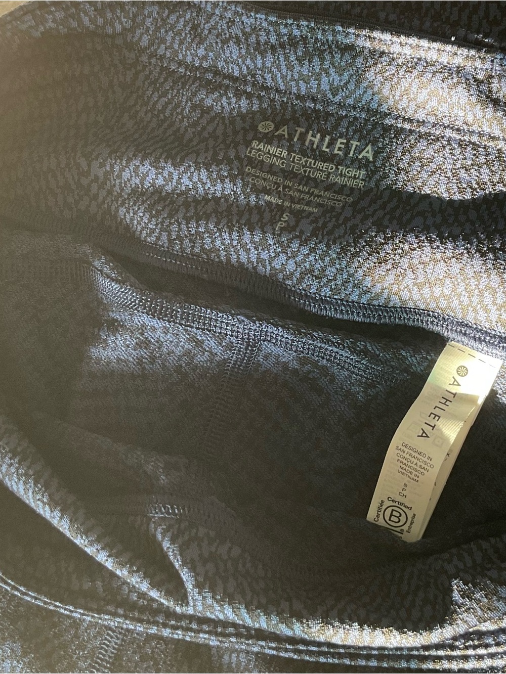 Athleta Women’s Rainier Textured Leggings Small